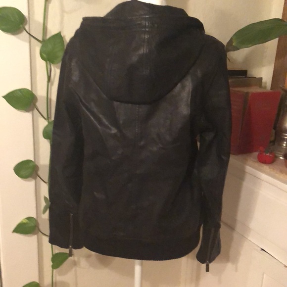 Dotti Jackets & Coats Dotti Womens Black Leather Jacket Size 6